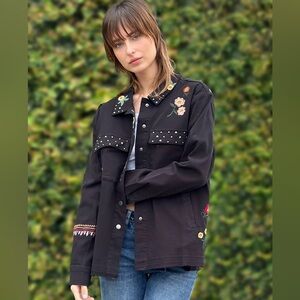 Billy T Throw It On Jacket Embroidered boho western studs event